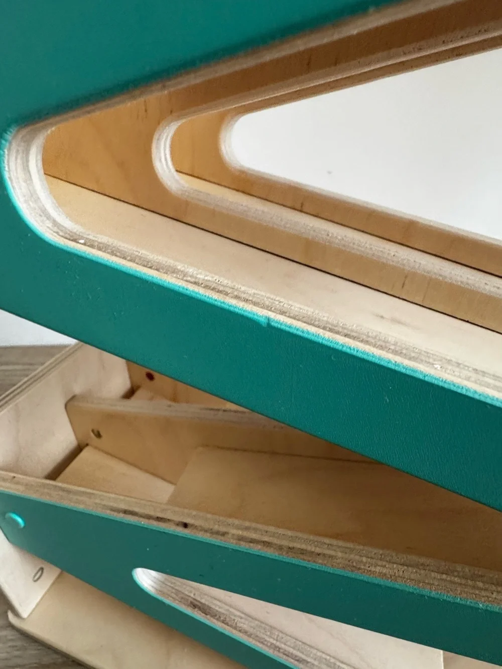 Lovevery Race and Chase Wooden Ramp Toy EUC